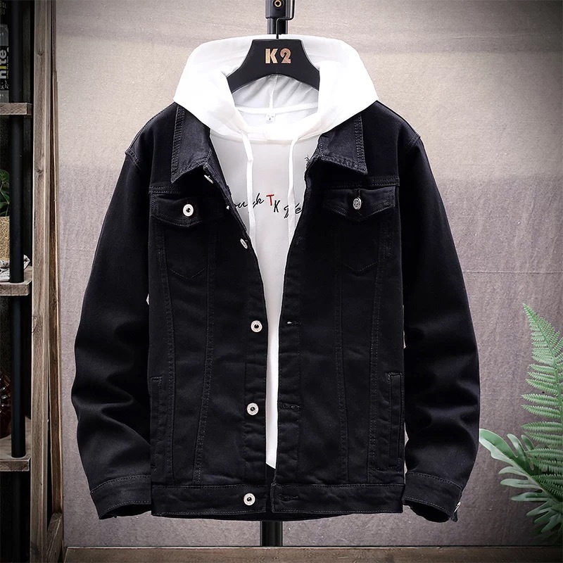 復古街頭寬鬆工裝牛仔外套夾克