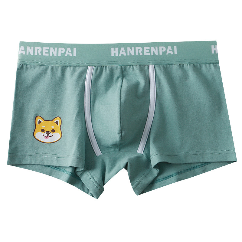 印花韓版中腰運動透氣平角內褲褲裝