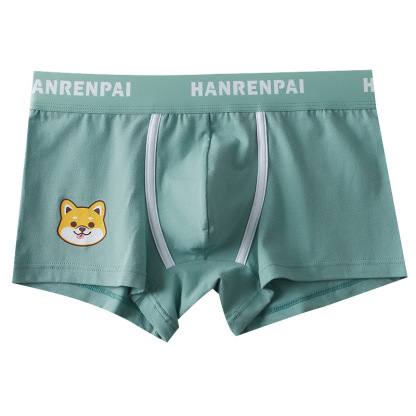 印花韓版中腰運動透氣平角內褲褲裝