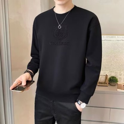 時尚潮流ins內搭寬松休閑圓領長袖T恤