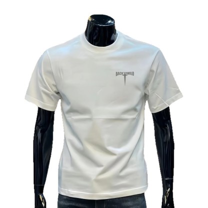 重磅純棉圓領印花大碼休閒情侶短袖T恤