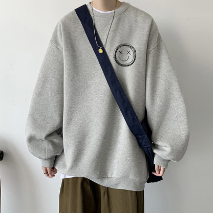 潮牌潮流百搭高街痞帥印花衛衣