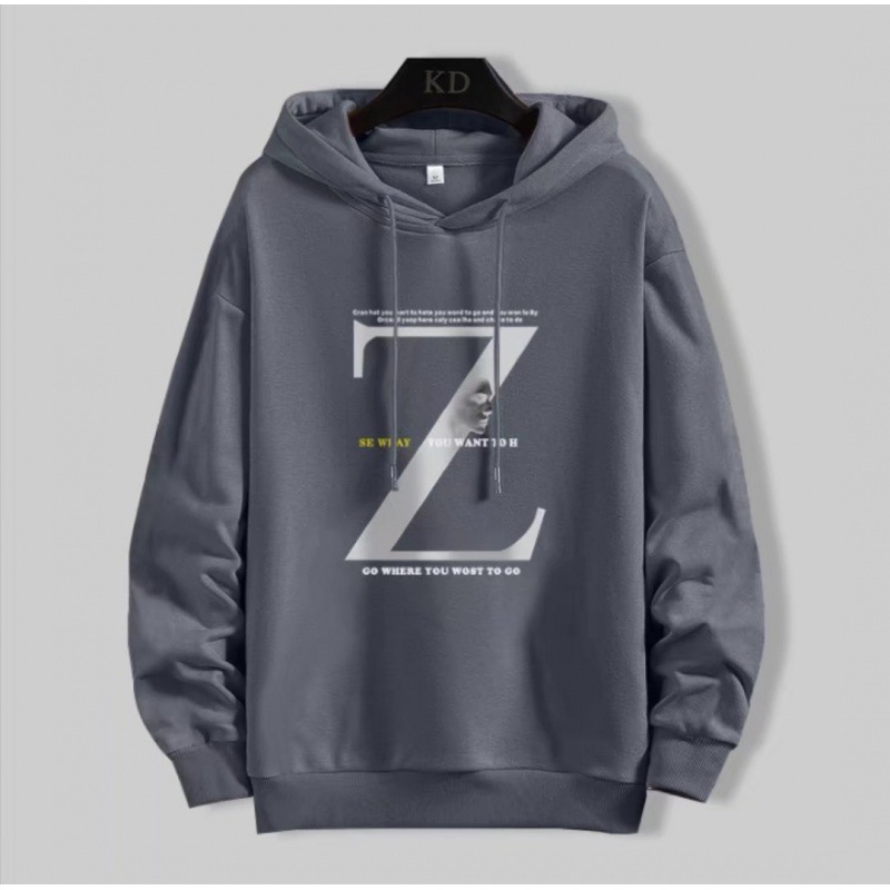 時尚潮流字母印花寬鬆休閒連帽T