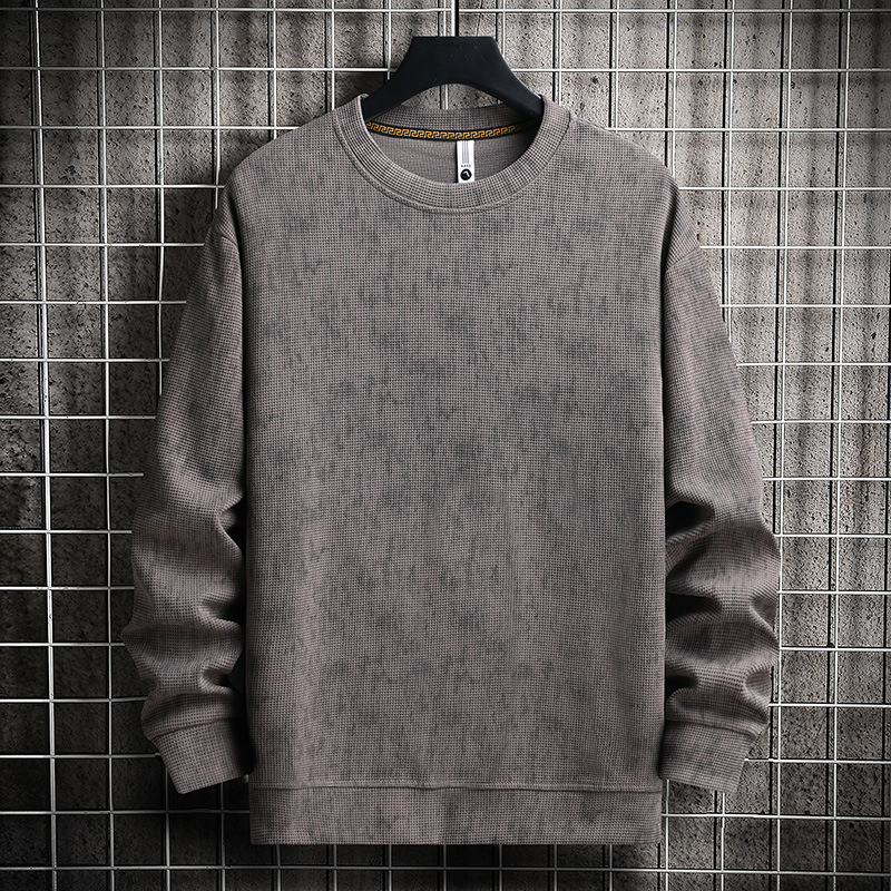 美式圓領寬鬆設計感潮流休閑扎染衛衣