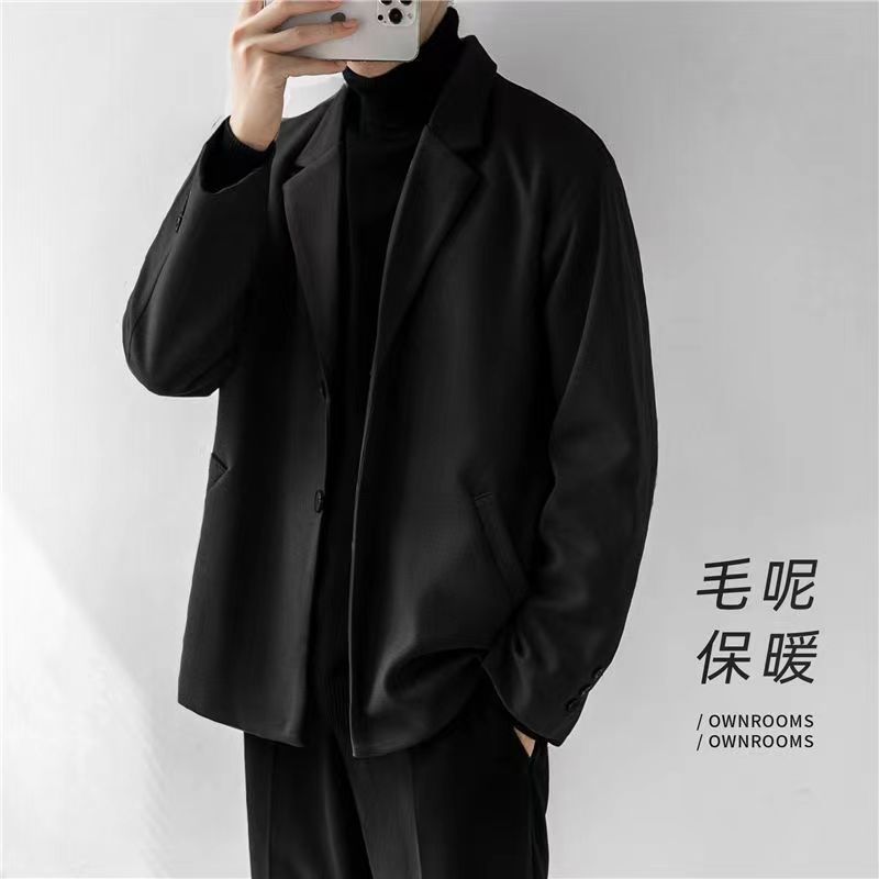 【單件/套裝】毛呢西裝外套高級感輕熟風加厚韓版休閒西服套裝