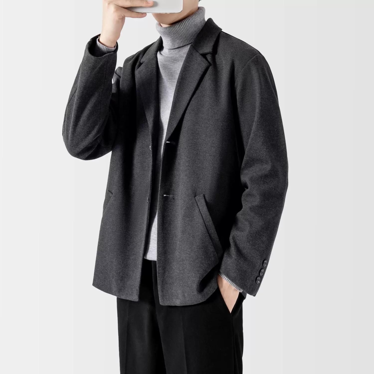 【單件/套裝】毛呢西裝外套高級感輕熟風加厚韓版休閒西服套裝