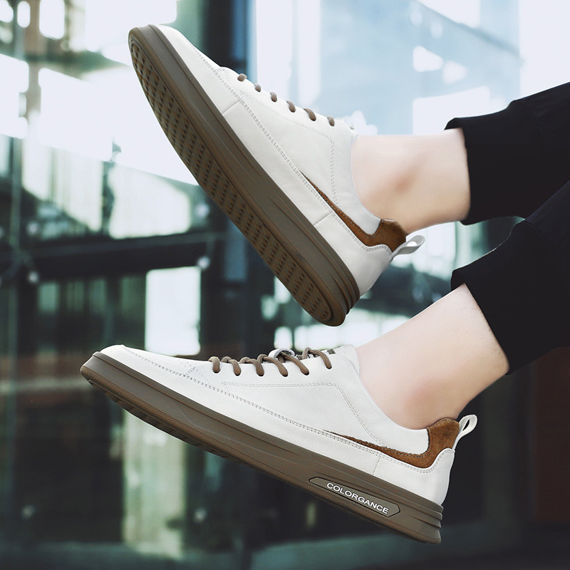 透氣薄款運動平板鞋休閒一腳蹬潮鞋