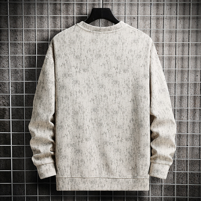 美式圓領寬鬆設計感潮流休閑扎染衛衣