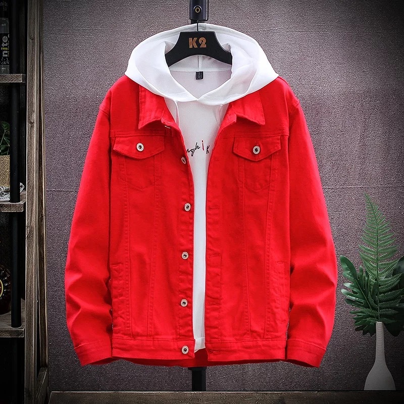 復古街頭寬鬆工裝牛仔外套夾克