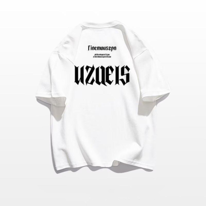 Ins潮港風印花字母短袖T恤