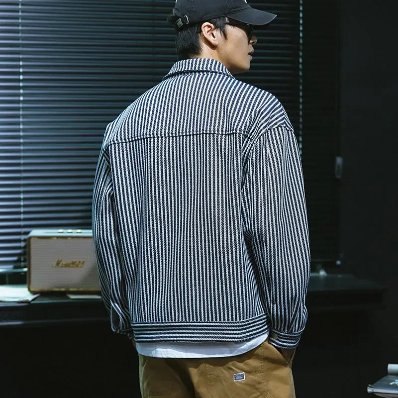 巨顯瘦修身百搭痞帥大口袋寬鬆襯衫外套