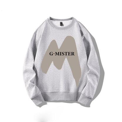 【單件/套裝】帥氣潮流圓領印花长袖T恤+休閒九分束脚褲兩件套