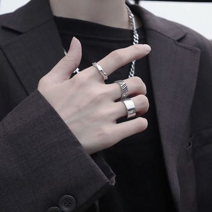 可調節簡約冷淡風ins小眾高級指環戒指首飾