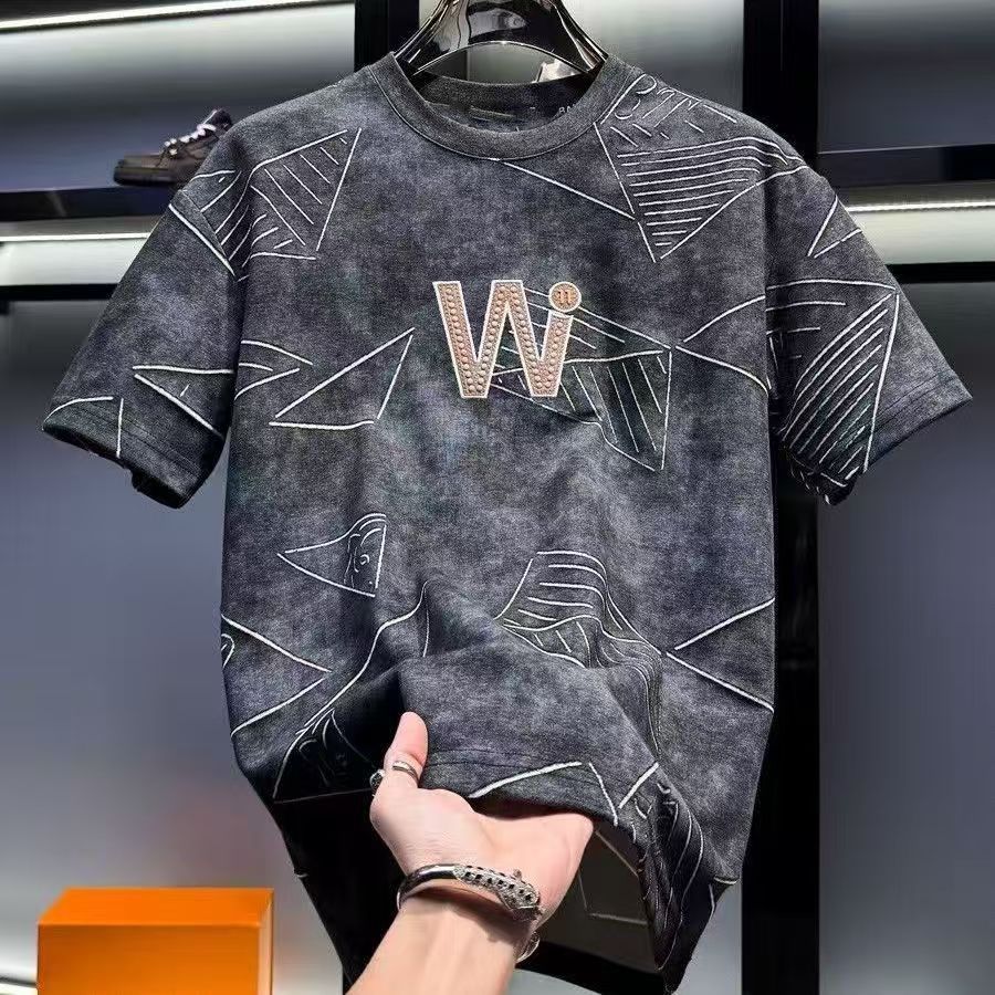 薄款潮流修身百搭時尚圓領短袖T恤