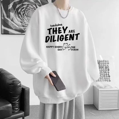 【單件/套裝】字母印花百搭衛衣+闊腿休閒褲褲裝兩件套套裝