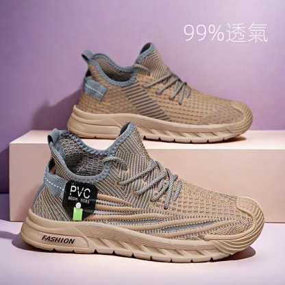 透氣超輕薄軟底防滑時尚百搭跑步網面運動鞋