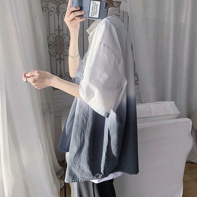 【三件套】ins港風夏季短袖套裝男韓版潮流一套帥氣學生休閒運動服