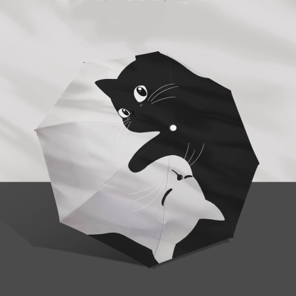 貓咪雨傘晴雨兩用輕巧便攜自動/手動防曬折疊傘