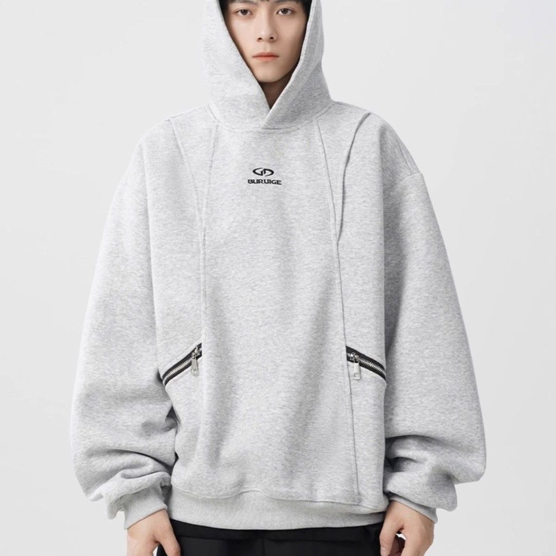 美式設計高級感連帽長袖衛衣