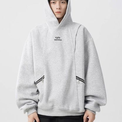 美式設計高級感連帽長袖衛衣