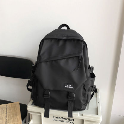 Ins古著感校園雙肩百搭旅遊高中大學行包書包手提包-Nuostyle