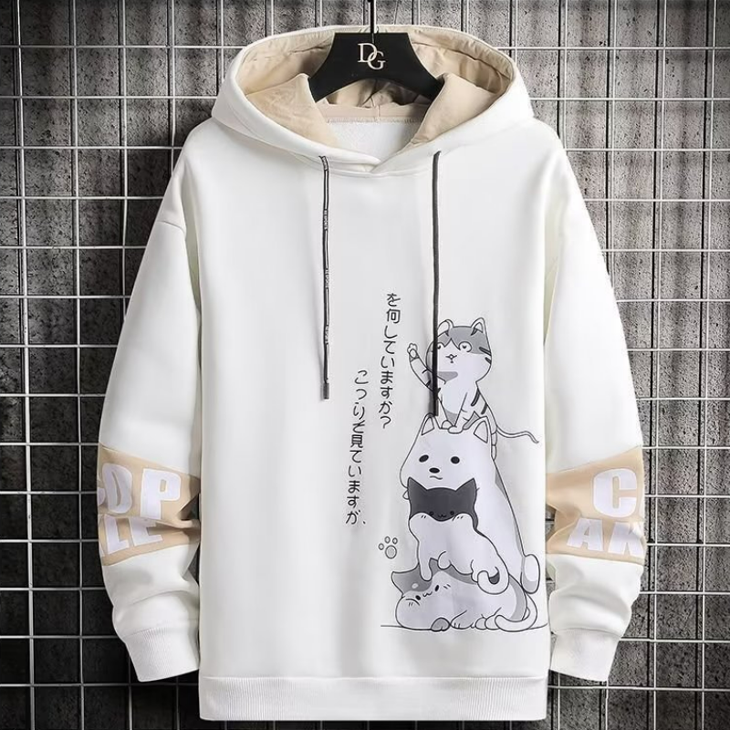 韓版寬鬆學生潮流百搭連帽T恤