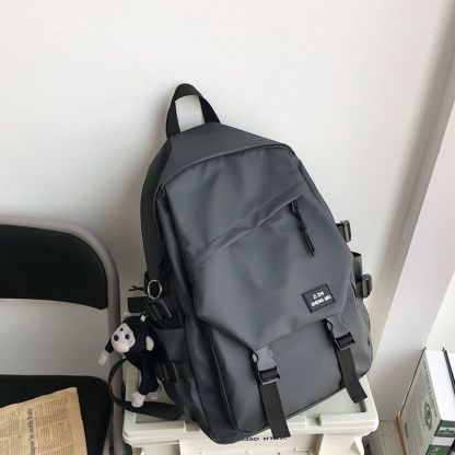 Ins古著感校園雙肩百搭旅遊高中大學行包書包手提包-Nuostyle