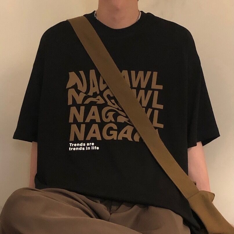 【單件/套裝】美式復古字母印花短袖T恤+百搭休閒直筒褲裝兩件套套裝