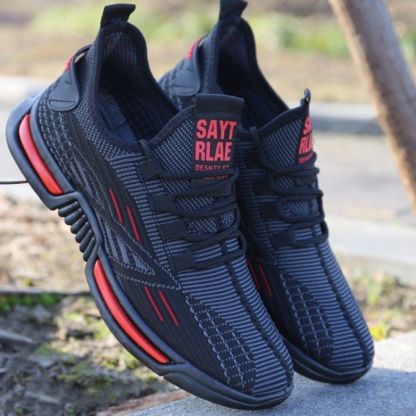 網面輕便透氣潮流休閒軟底跑步運動鞋