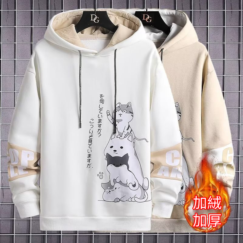 韓版寬鬆學生潮流百搭連帽T恤