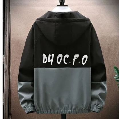 【單件/套裝】連帽帥氣潮牌夾克+百搭短袖T恤+撞色拼接工裝褲三件套套裝