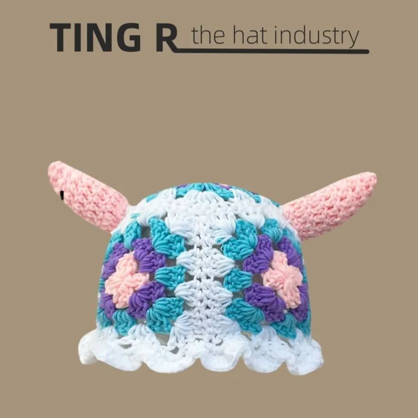 怪物史萊克綠色可愛卡通節日個性搞怪針織帽