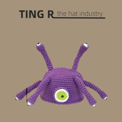 怪物史萊克綠色可愛卡通節日個性搞怪針織帽