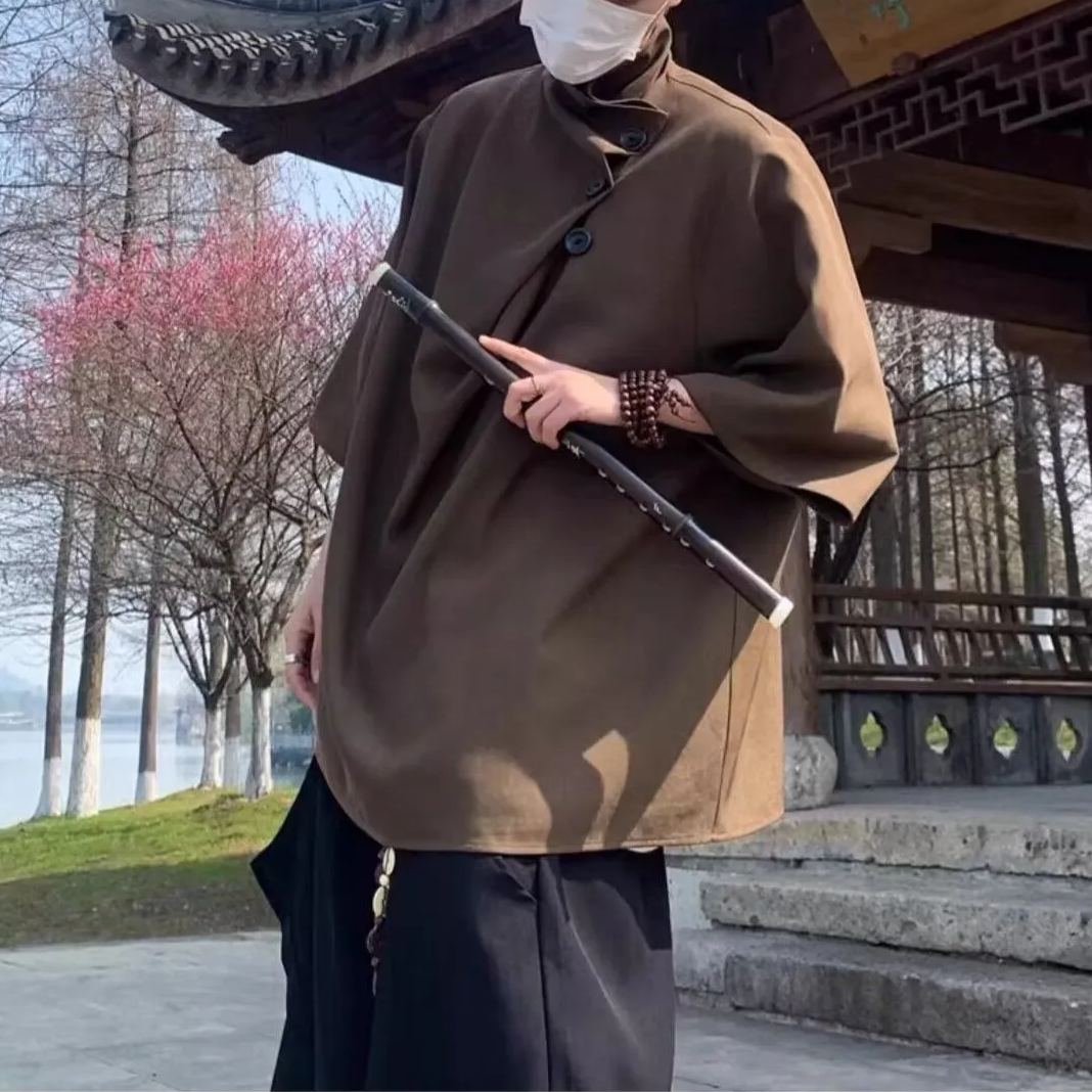 美式寬鬆百搭小眾帥氣設計感假兩件短袖T恤