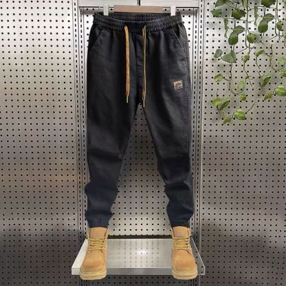 寬鬆大碼休閒百搭束腳運動工裝褲