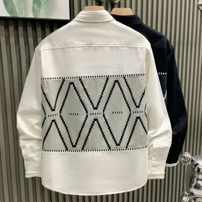 @輕奢潮流高級感小眾痞帥百搭長袖襯衫