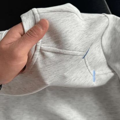 拼接刺繡美式重磅設計感正肩T恤短袖
