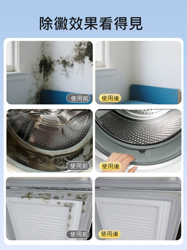 【無需擦拭】家用牆壁去黴斑啫咖哩噴霧