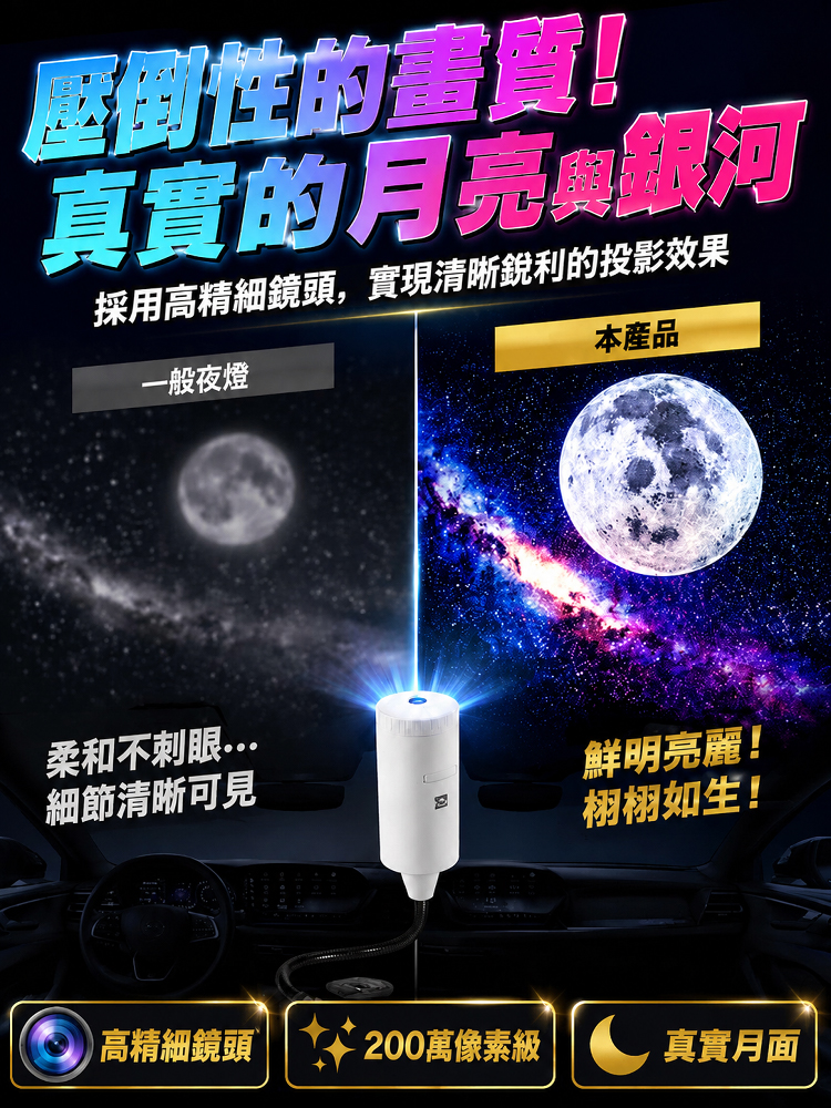 星空投影夜燈