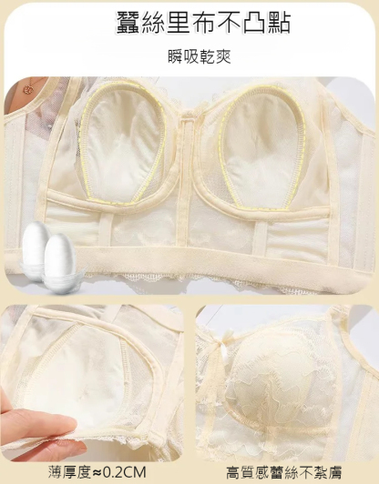 超薄兔耳杯大胸顯小文胸