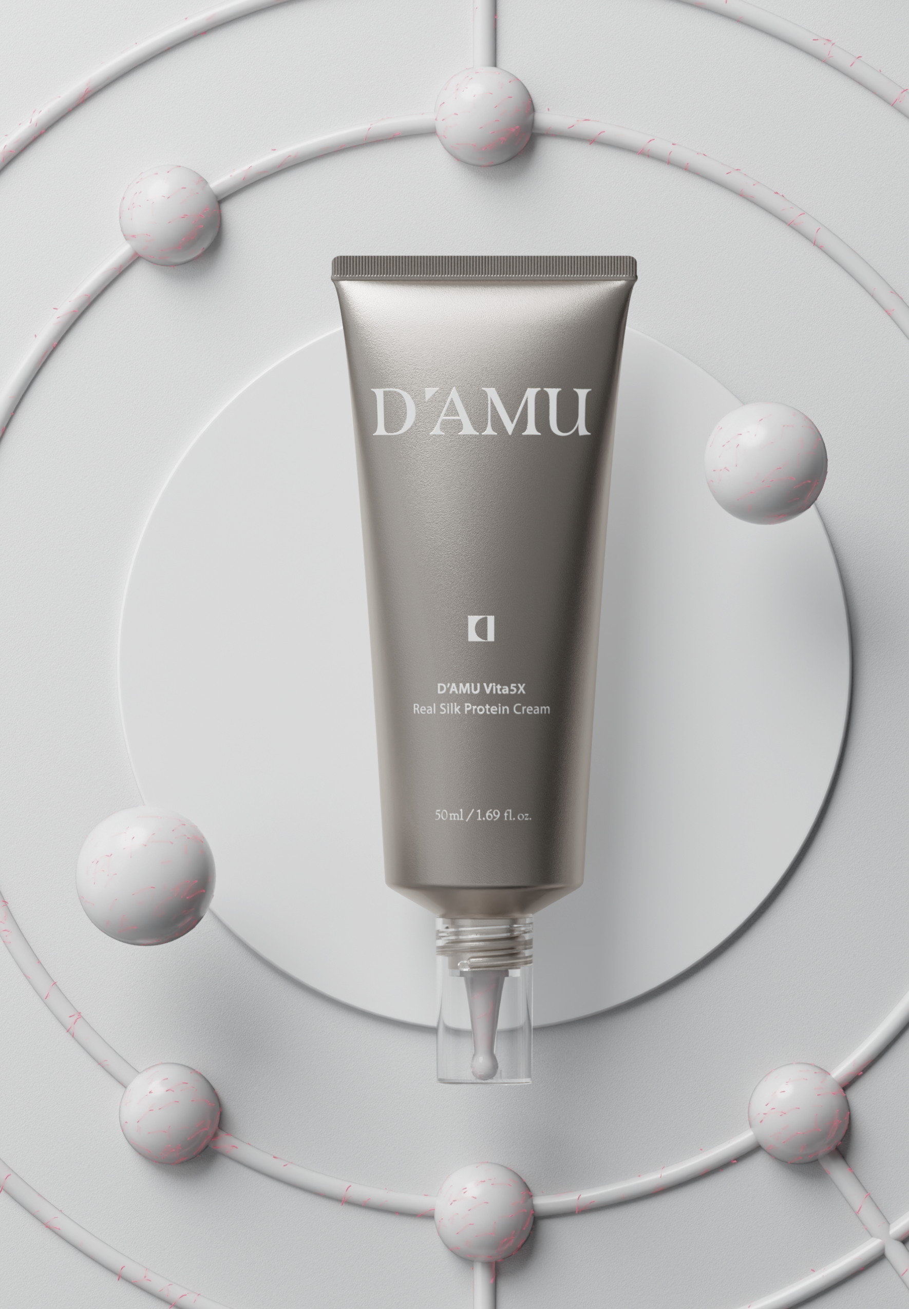 D'AMU Vita5X Real Silk Protein Cream 50ml