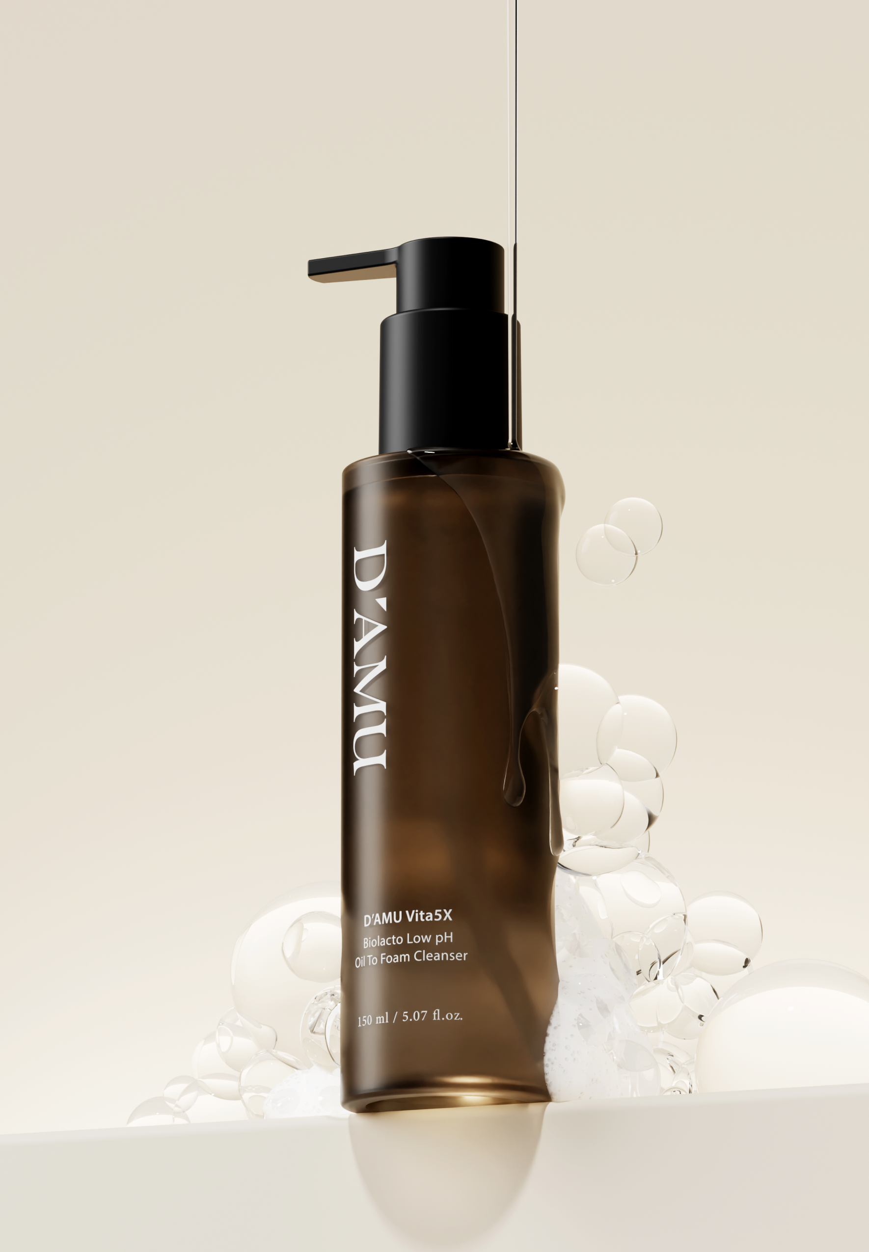 D'AMU Vita5X Biolacto Low pH Oil To Foam Cleanser 150ml