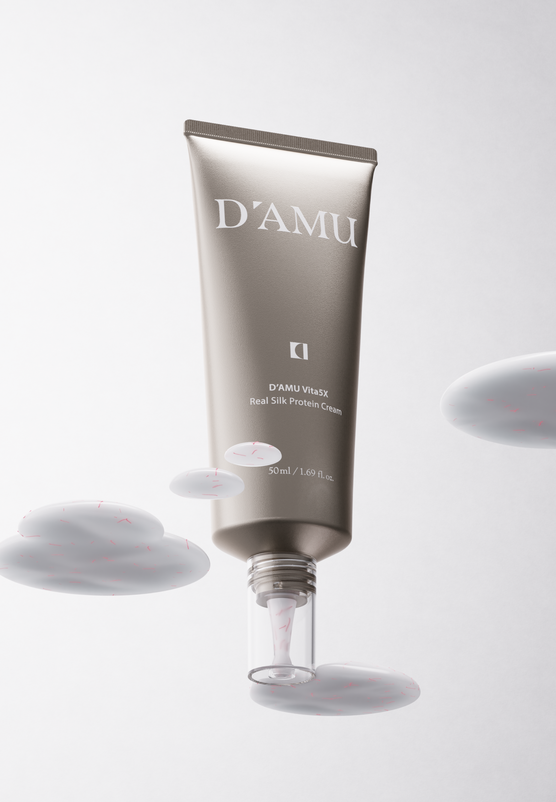 D'AMU Vita5X Real Silk Protein Cream 50ml