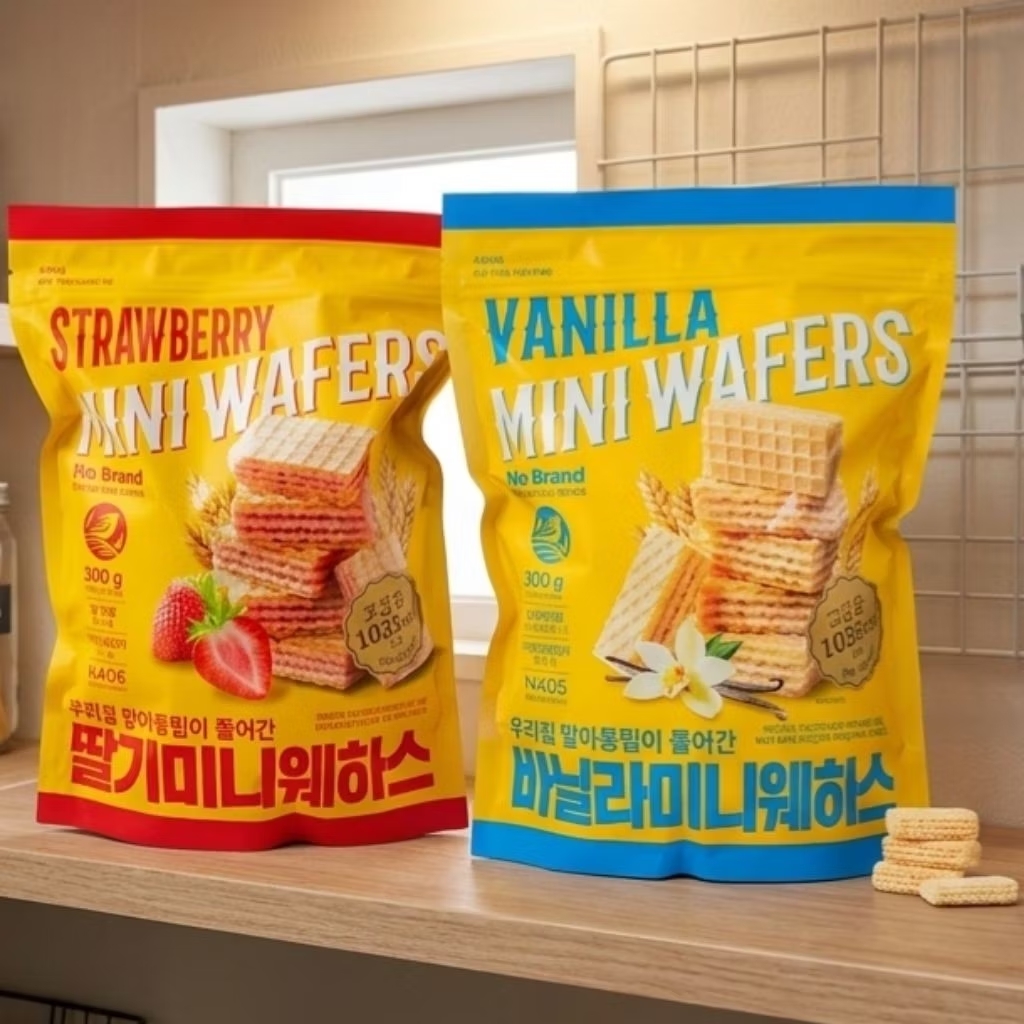 Korea Mini Wafers 300g - In Strawberry / Vanilla