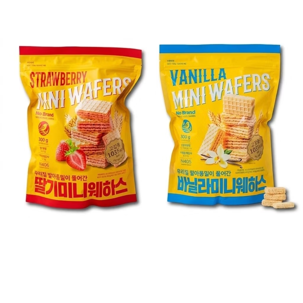 Korea Mini Wafers 300g - In Strawberry / Vanilla