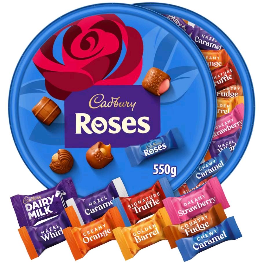 Cadbury Heroes Gift Box 550g / Cadbury Roses Chocolate Tub 550g