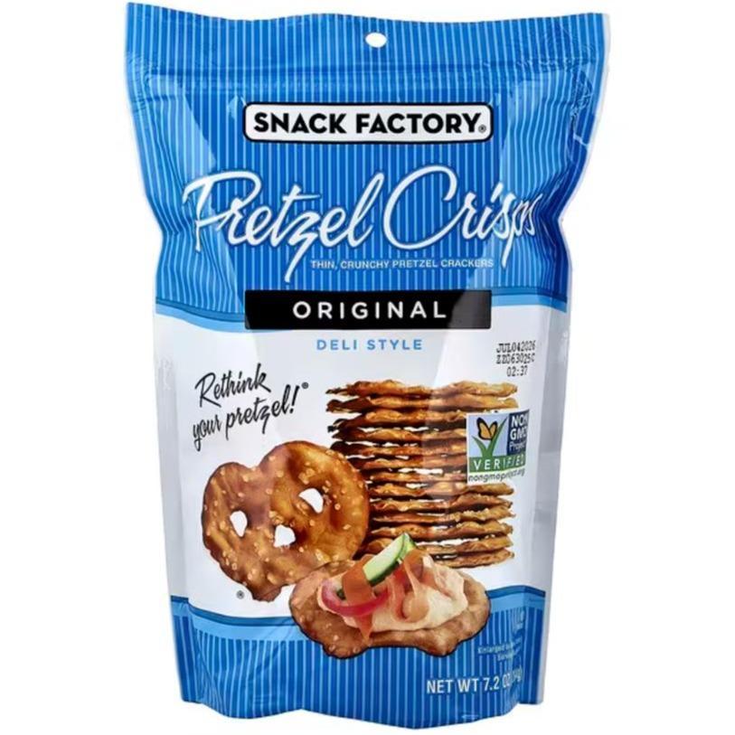 Snack Factory Pretzel Crips 204g - Honey Mustard & Onion / Garlic Parmesan / Original
