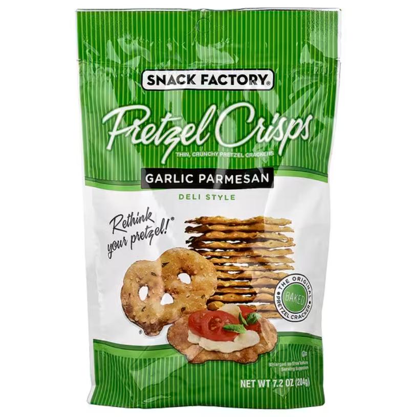 Snack Factory Pretzel Crips 204g - Honey Mustard & Onion / Garlic Parmesan / Original