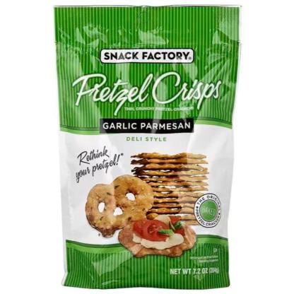 Snack Factory Pretzel Crips 204g - Honey Mustard & Onion / Garlic Parmesan / Original