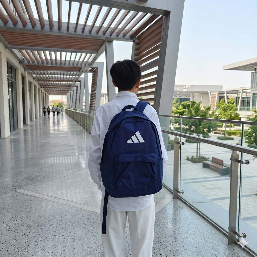 Adidas Classic 3 Bar Logo Backpack - Navy